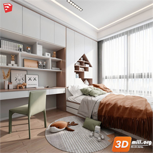 Children Room Scenes Skp FIles 